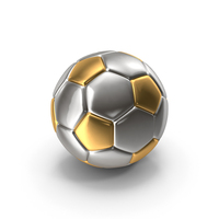 Soccer Ball Gold Silver PNG & PSD Images