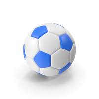 Soccer Ball Blue White PNG & PSD Images
