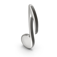 MUSIC NOTE SYMBOL SILVER PNG & PSD Images
