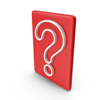 Question Mark Symbol Red White PNG & PSD Images