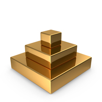 Gold Rectangular Blocks PNG & PSD Images