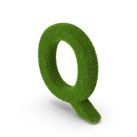 Grass Letter Q PNG & PSD Images