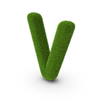 Grass Letter V PNG & PSD Images