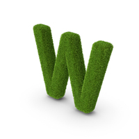 Grass Letter W PNG & PSD Images