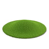 Circular Hill Grass Terrain PNG & PSD Images