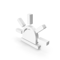 White Emergency Beacon Light Icon PNG & PSD Images