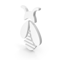 White Honey Bee Icon PNG & PSD Images