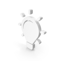 Light Bulb Icon White PNG & PSD Images
