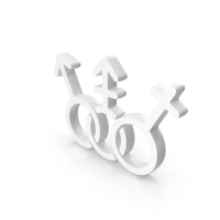 Female Male Human Rights Transgender People Equality Icon White PNG & PSD Images