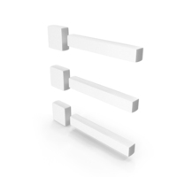 List Bars List Lines List Files List Documents Icon White PNG & PSD Images