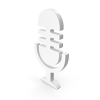 White Microphone Icon PNG & PSD Images