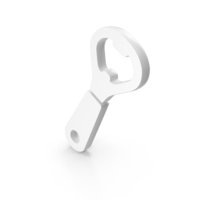 White Bottle Opener Symbol PNG & PSD Images