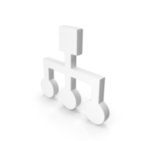 White Organization Hierarchy Icon PNG & PSD Images