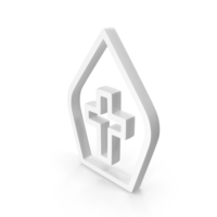 White Pope Outline Icon PNG & PSD Images