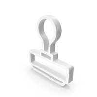 White Stamp Outline Icon PNG & PSD Images