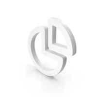 White Statistics Outline Icon PNG & PSD Images