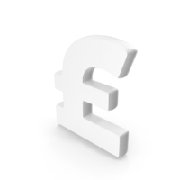 White Pound Currency Icon PNG & PSD Images