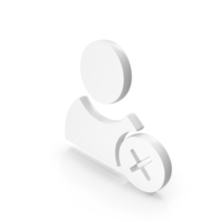 Remove User Delete User Icon White PNG & PSD Images