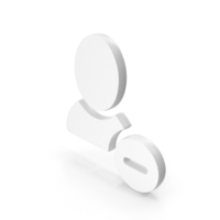 White User Delete Icon PNG & PSD Images