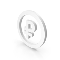 Ruble Currency Icon White PNG & PSD Images