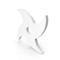 White Shuriken Icon PNG & PSD Images