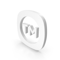 White Trade Mark Icon PNG & PSD Images