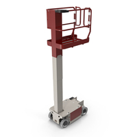 Vertical Mast Lift Working Position New PNG & PSD Images