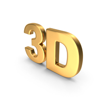 Gold 3D Symbol PNG & PSD Images