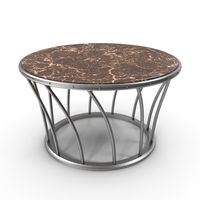 Table Brown Marble Silver PNG & PSD Images