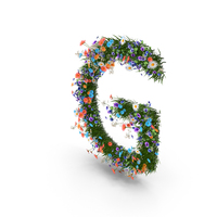 Easter Letter G From Spring Flowers PNG & PSD Images