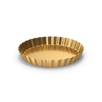 Gold Pie Pan PNG & PSD Images