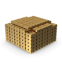 Plain Gold Bars Big Stack PNG & PSD Images