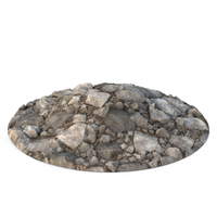 Circular Dirt And Rocks Hill Terrain PNG & PSD Images