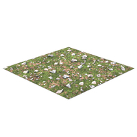 Flat Grass And Rocks Terrain PNG & PSD Images