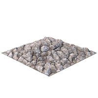 Circular Grey Rock Hill Terrain PNG & PSD Images