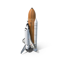 Space Shuttle With Delivery System PNG & PSD Images