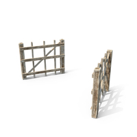 Wooden Gate Open PNG & PSD Images