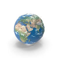 Topographic Earth Globe Cloudy PNG & PSD Images