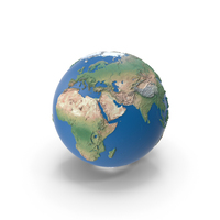 Topographic Earth Globe No Clouds PNG & PSD Images