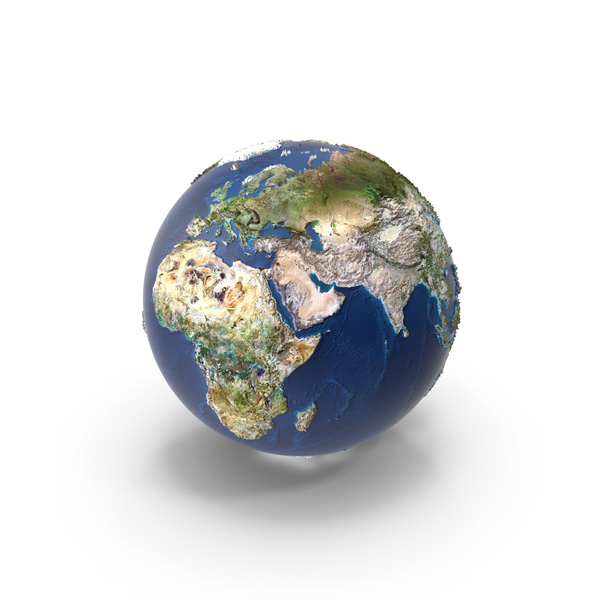 Topographic Earth Globe PNG & PSD Images