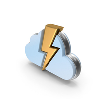 Lightning And Cloud Icons PNG & PSD Images