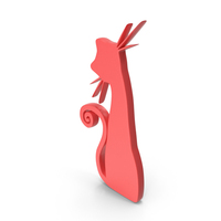 Red Halloween Cat Logo PNG & PSD Images