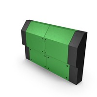 Scifi Interior Wall Element Green PNG & PSD Images