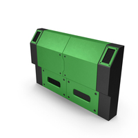 Scifi Interior Wall Element Green PNG & PSD Images