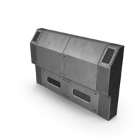 Scifi Interior Wall Element Used PNG & PSD Images