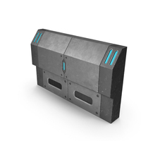 Scifi Interior Wall Element Used PNG & PSD Images