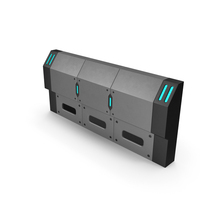 Scifi Interior Wall Element Grey PNG & PSD Images