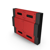 Scifi Interior Wall Element Red PNG & PSD Images