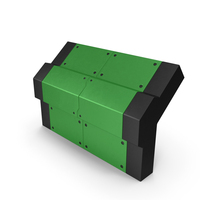 Scifi Interior Wall Element Green PNG & PSD Images