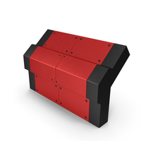 Scifi Interior Wall Element Red PNG & PSD Images